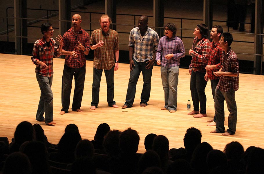 Join one of several a cappella groups.
